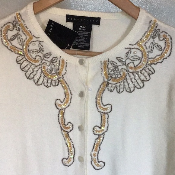 NWT Women’s Apostrophe 3/4 sleeve sweater - Picture 1 of 3